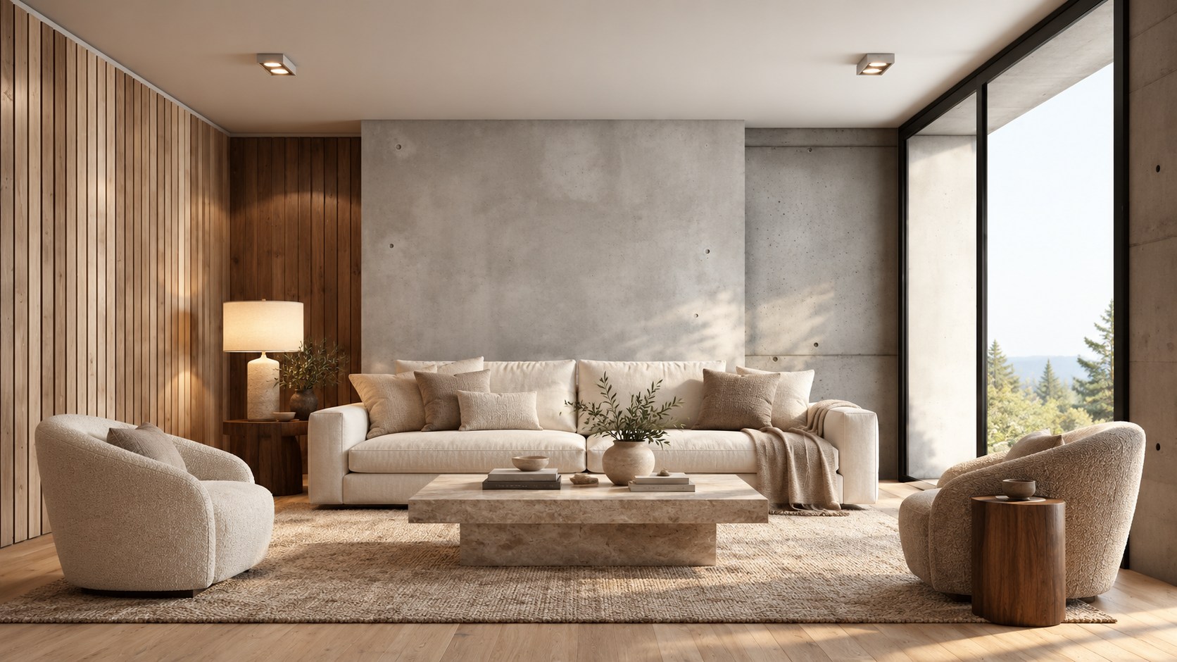 Wohnzimmer-Visualisierung mit OBL Home Einrichtung